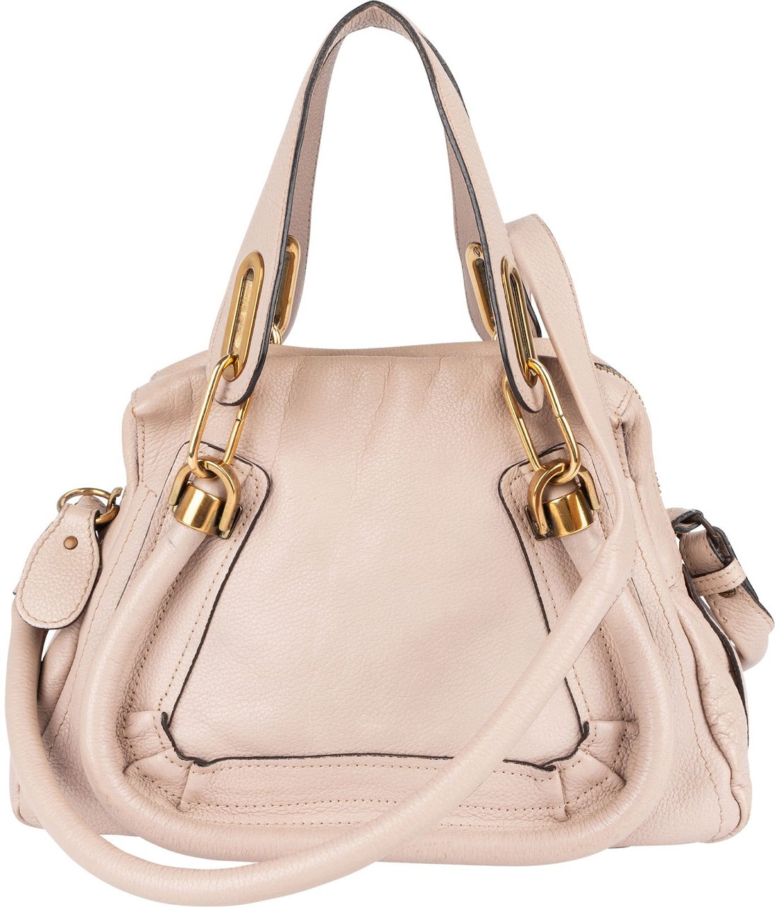 Chloé Grained Leather Paraty Handbag Rood