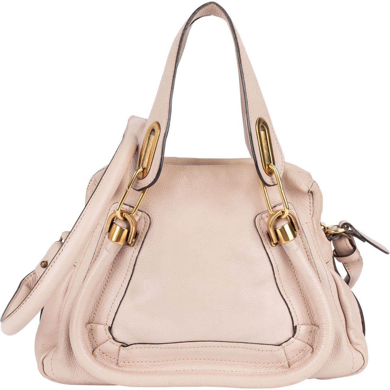 Chloé Grained Leather Paraty Handbag Rood