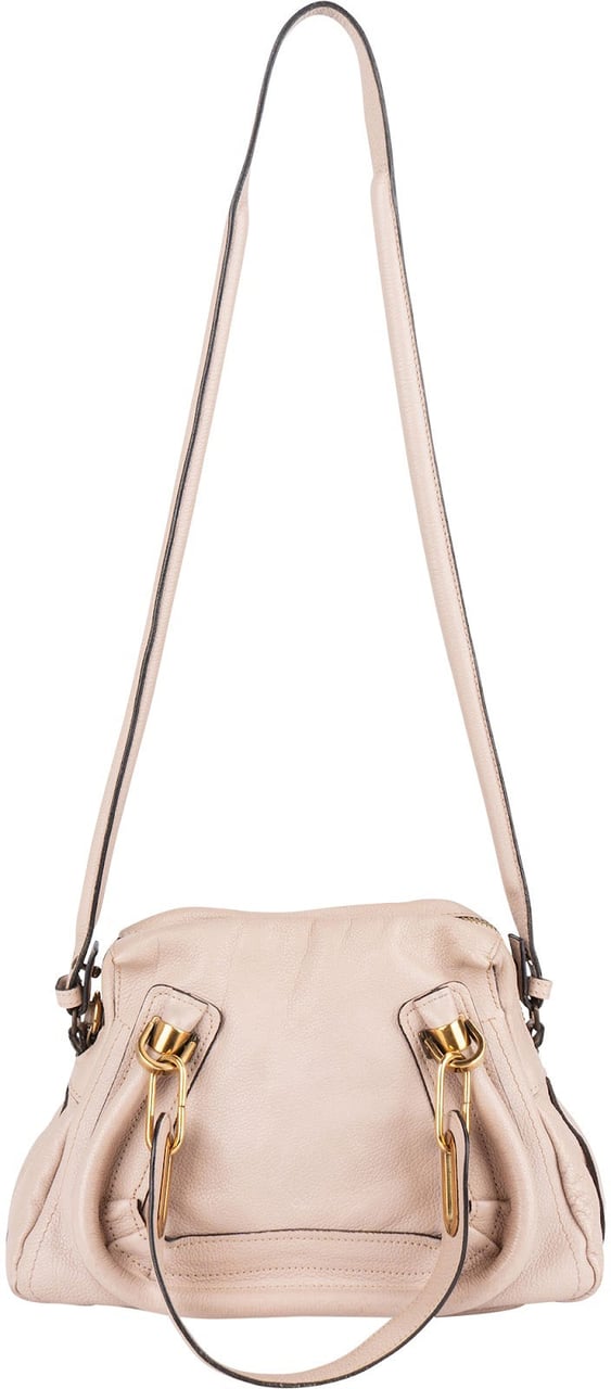 Chloé Grained Leather Paraty Handbag Rood