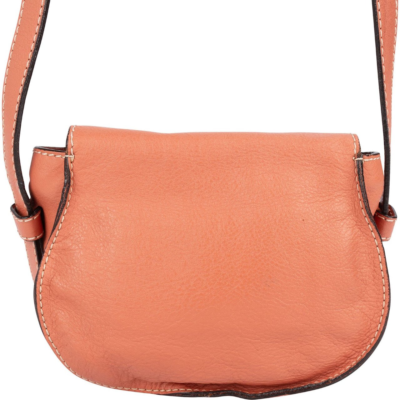 Chloé Chloé Grained Leather Marcie Saddle Crossbody Bag Divers