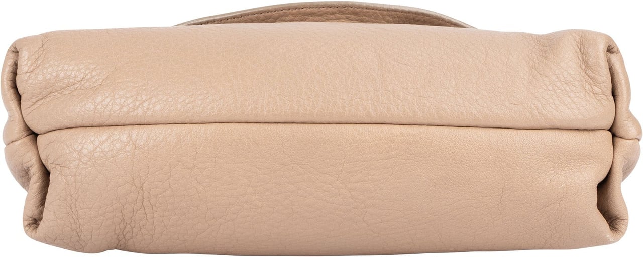 Chloé Grained Leather Lily Crossbody Bag Beige