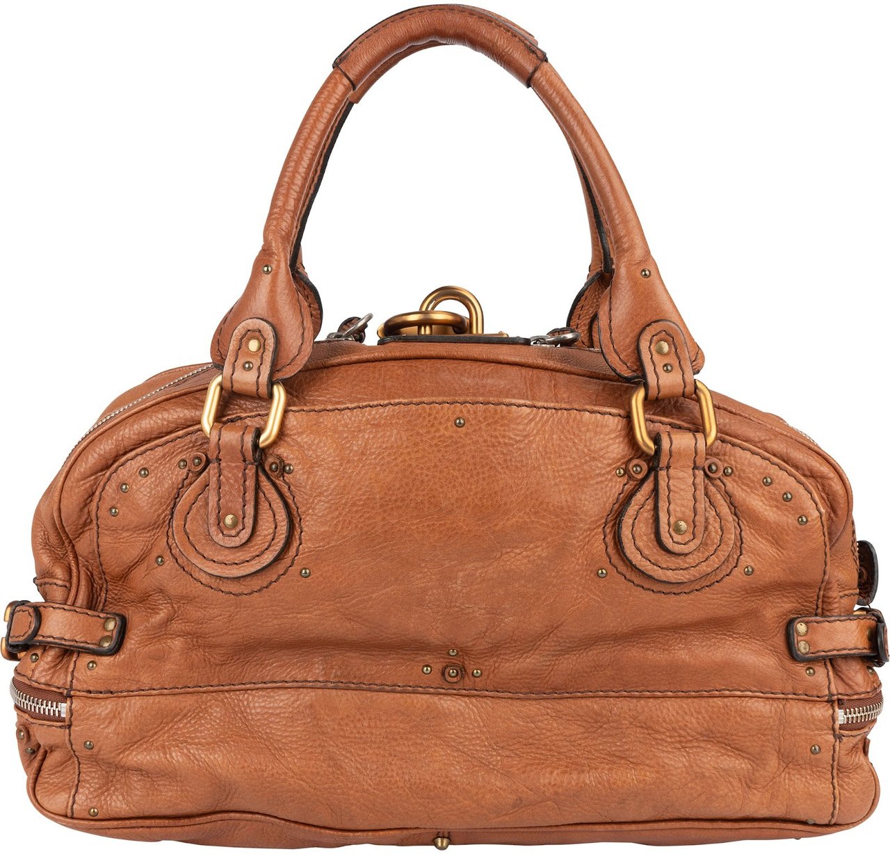 Chloé Chloé Leather Paddington Satchel Handbag Bruin