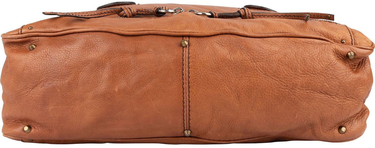 Chloé Leather Paddington Satchel Handbag Bruin