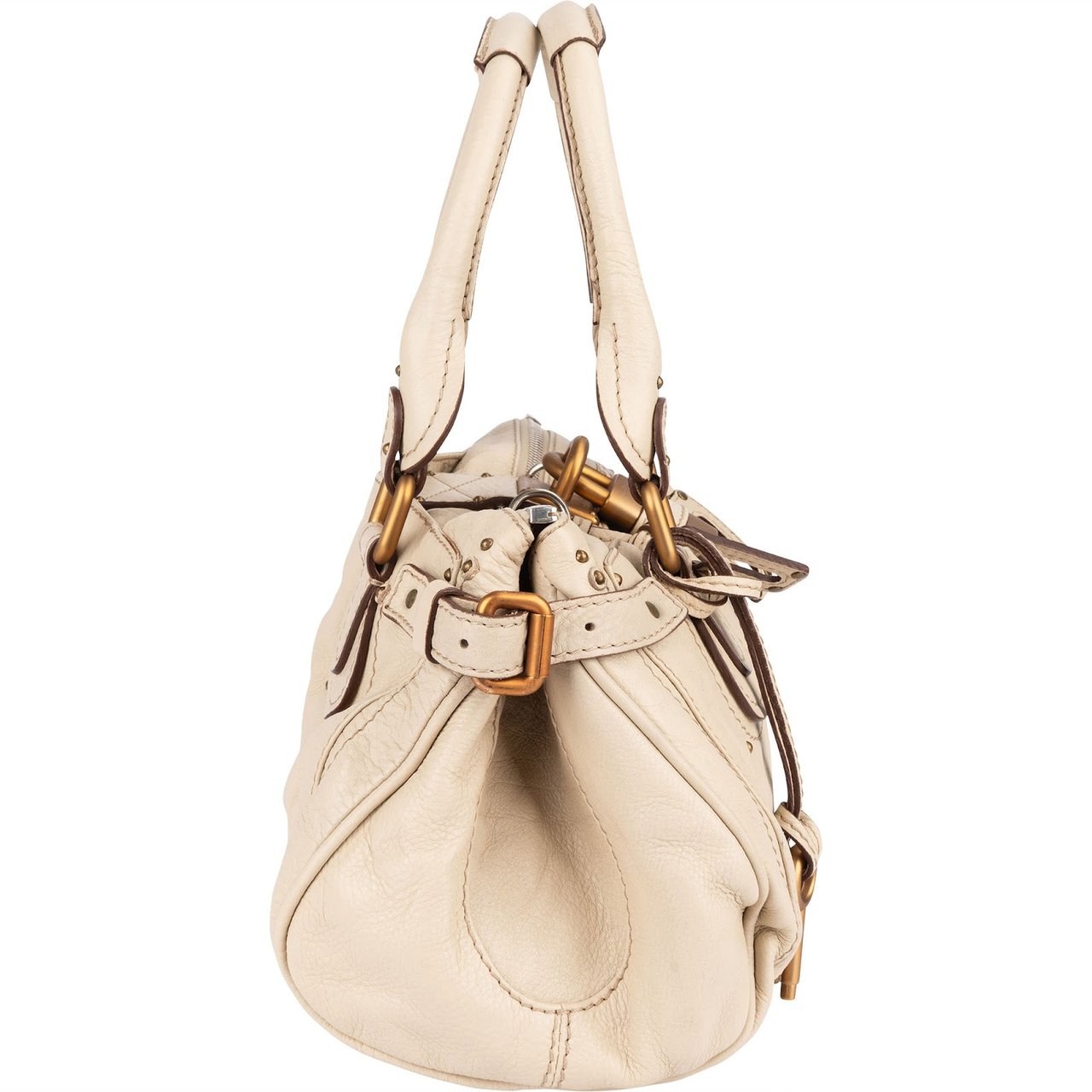 Chloé Chloé Studded Leather Paddington Satchel Handbag Divers