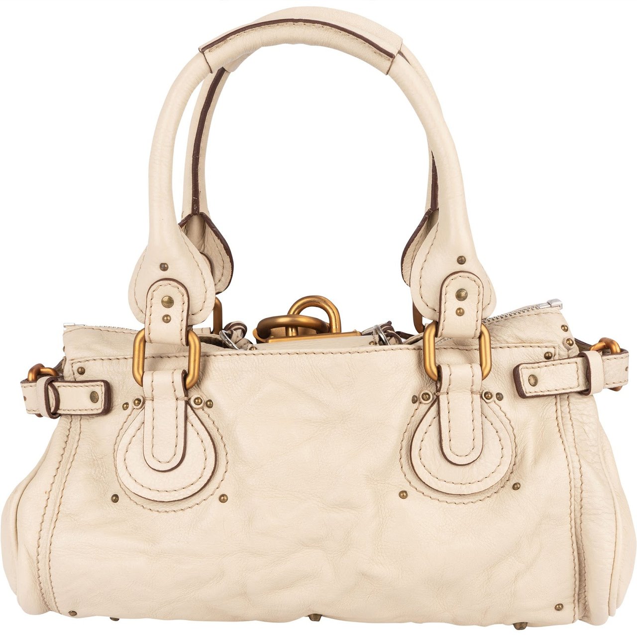 Chloé Chloé Studded Leather Paddington Satchel Handbag Divers