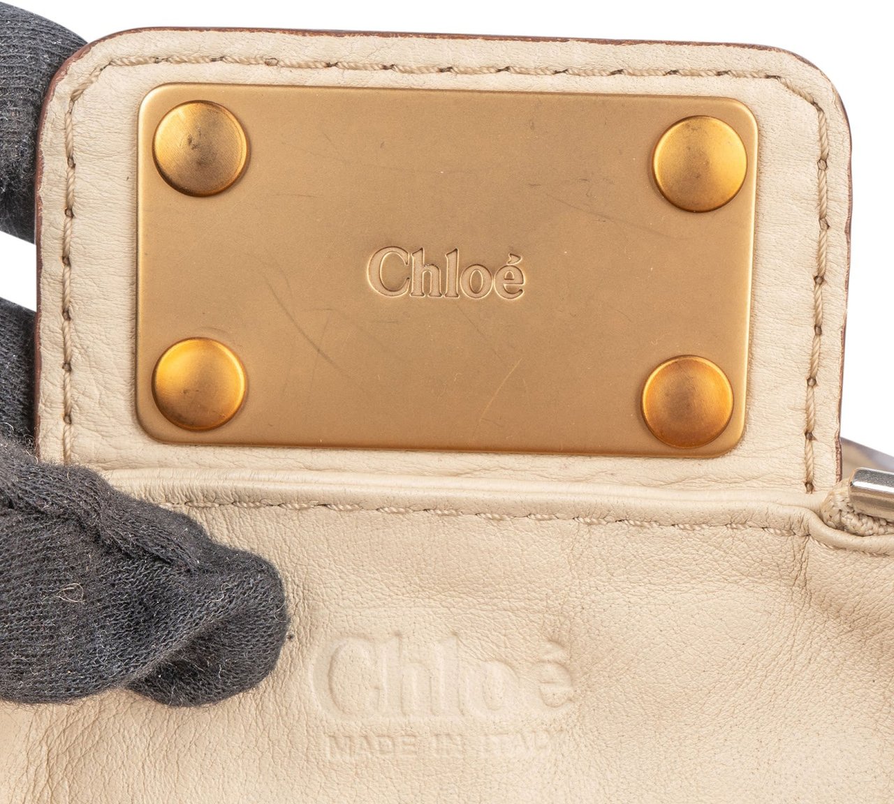 Chloé Chloé Studded Leather Paddington Satchel Handbag Divers