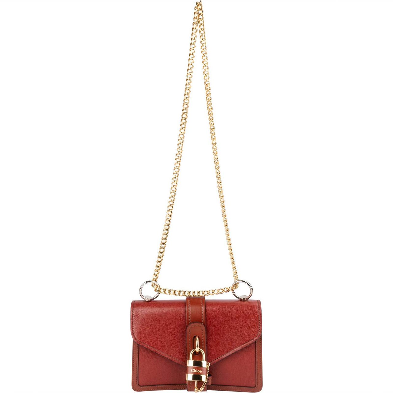 Chloé Leather Aby Lock and Chain Crossbody Bag Divers