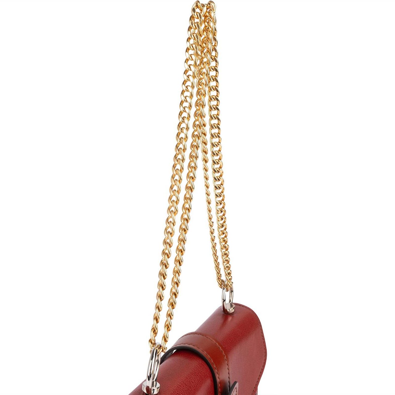 Chloé Leather Aby Lock and Chain Crossbody Bag Divers
