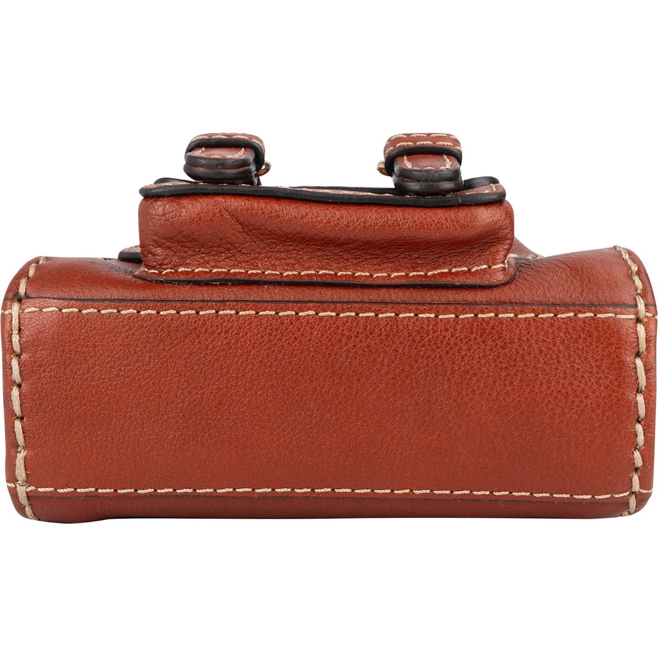 Chloé Leather Nano Edith Crossbody Handbag Bruin