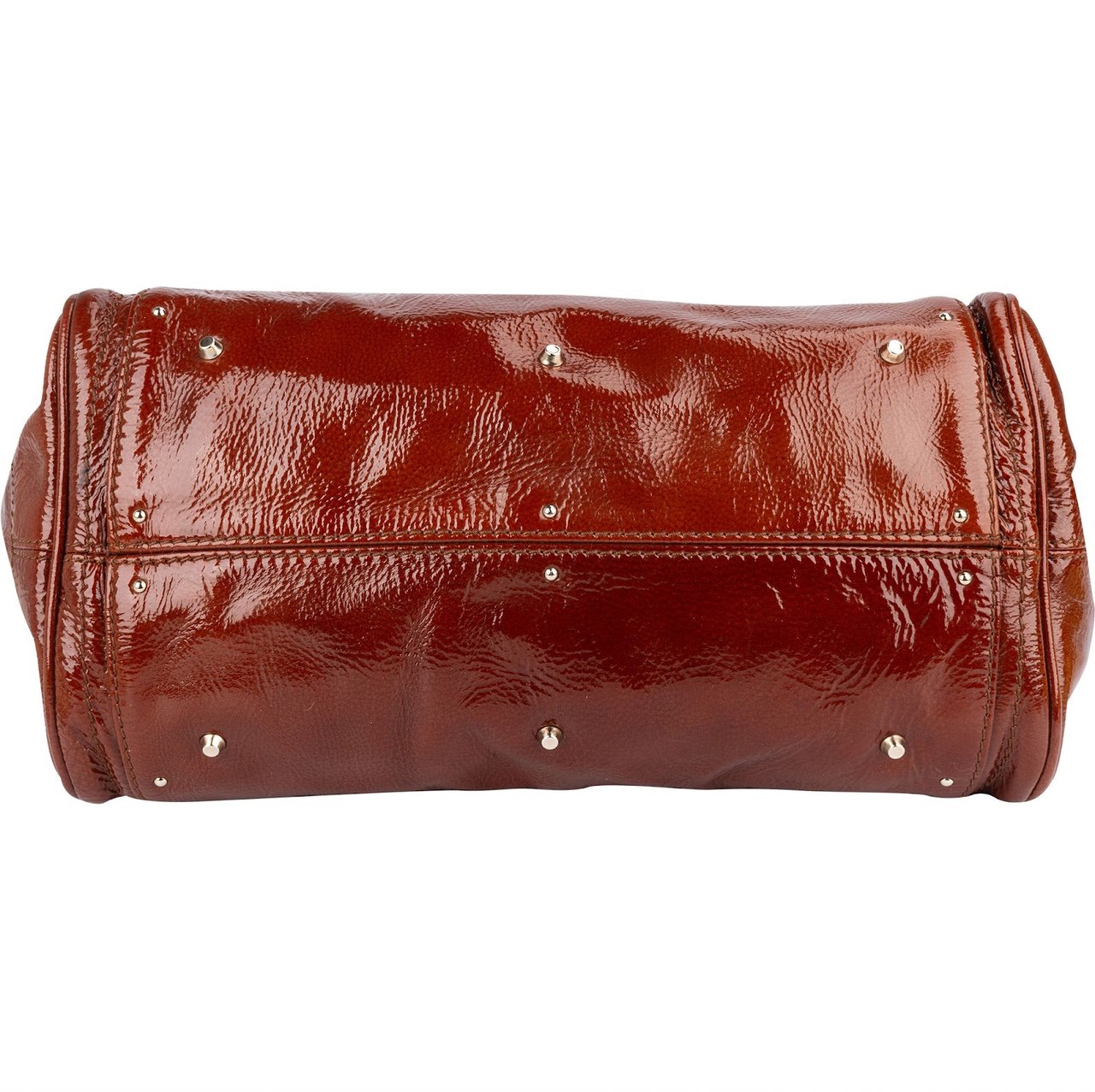 Chloé Chloé Patent Leather Paddington Satchel Handbag Bruin