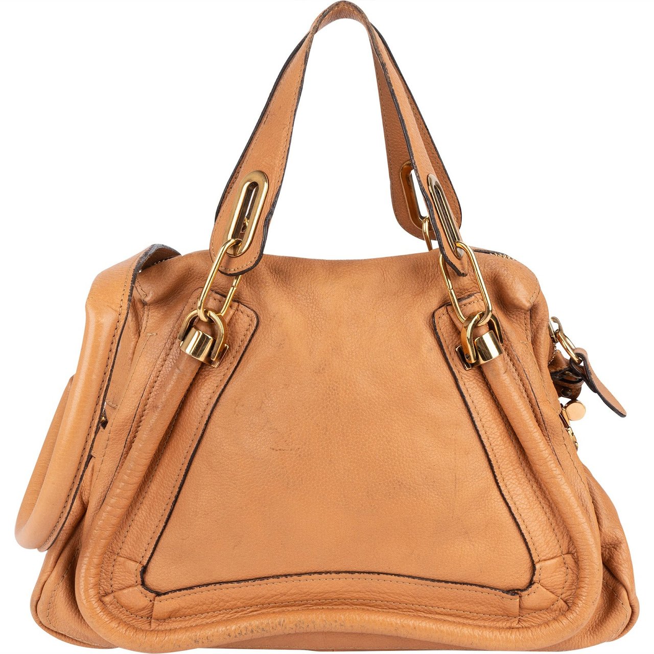 Chloé Leather Paraty Crossbody Bag Bruin