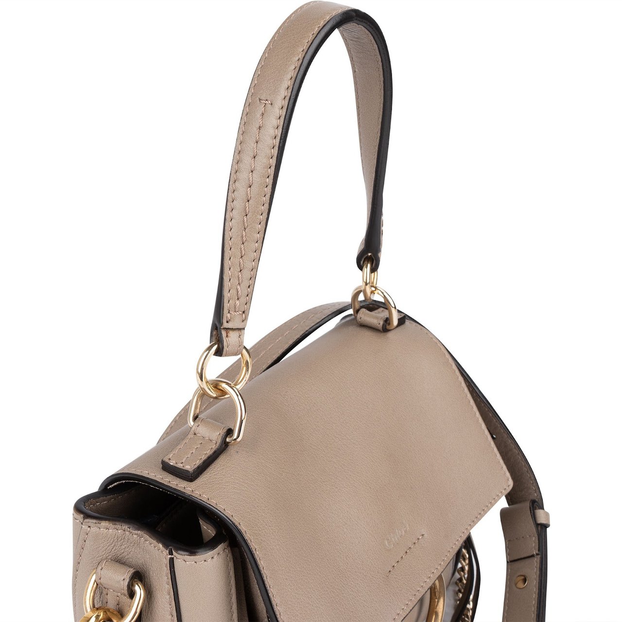 Chloé Chloé Leather Small Faye Day Handbag Beige