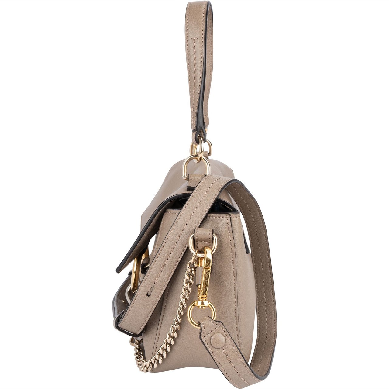 Chloé Chloé Leather Small Faye Day Handbag Beige