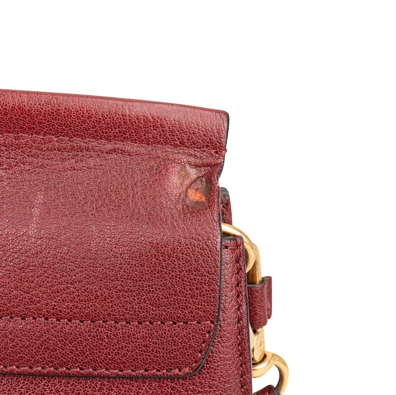 Chloé Leather Faye Medium Shoulder Crossbody Bag Rood