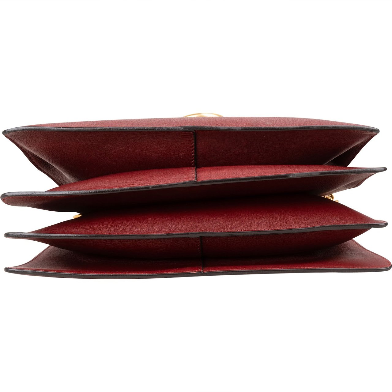 Chloé Leather Faye Medium Shoulder Crossbody Bag Rood