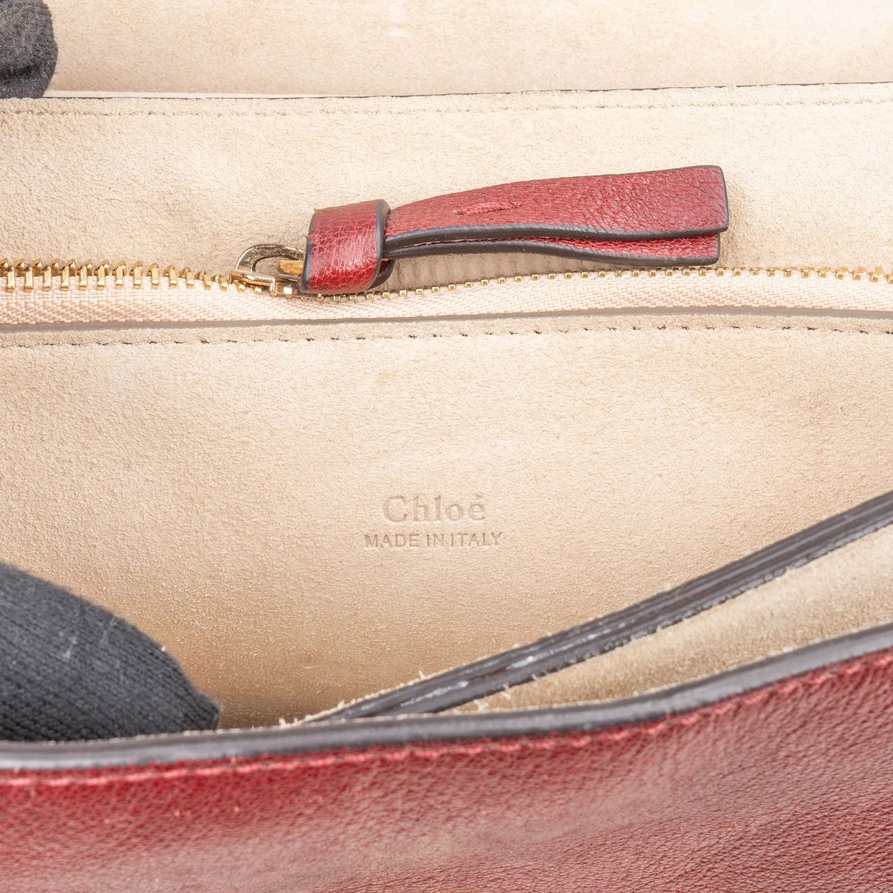 Chloé Leather Faye Medium Shoulder Crossbody Bag Rood