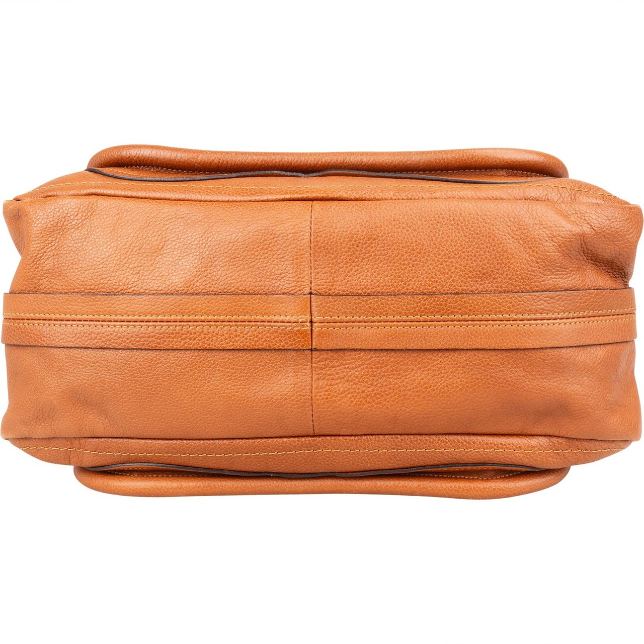 Chloé Grained Leather Paraty Shoulder Handbag Bruin