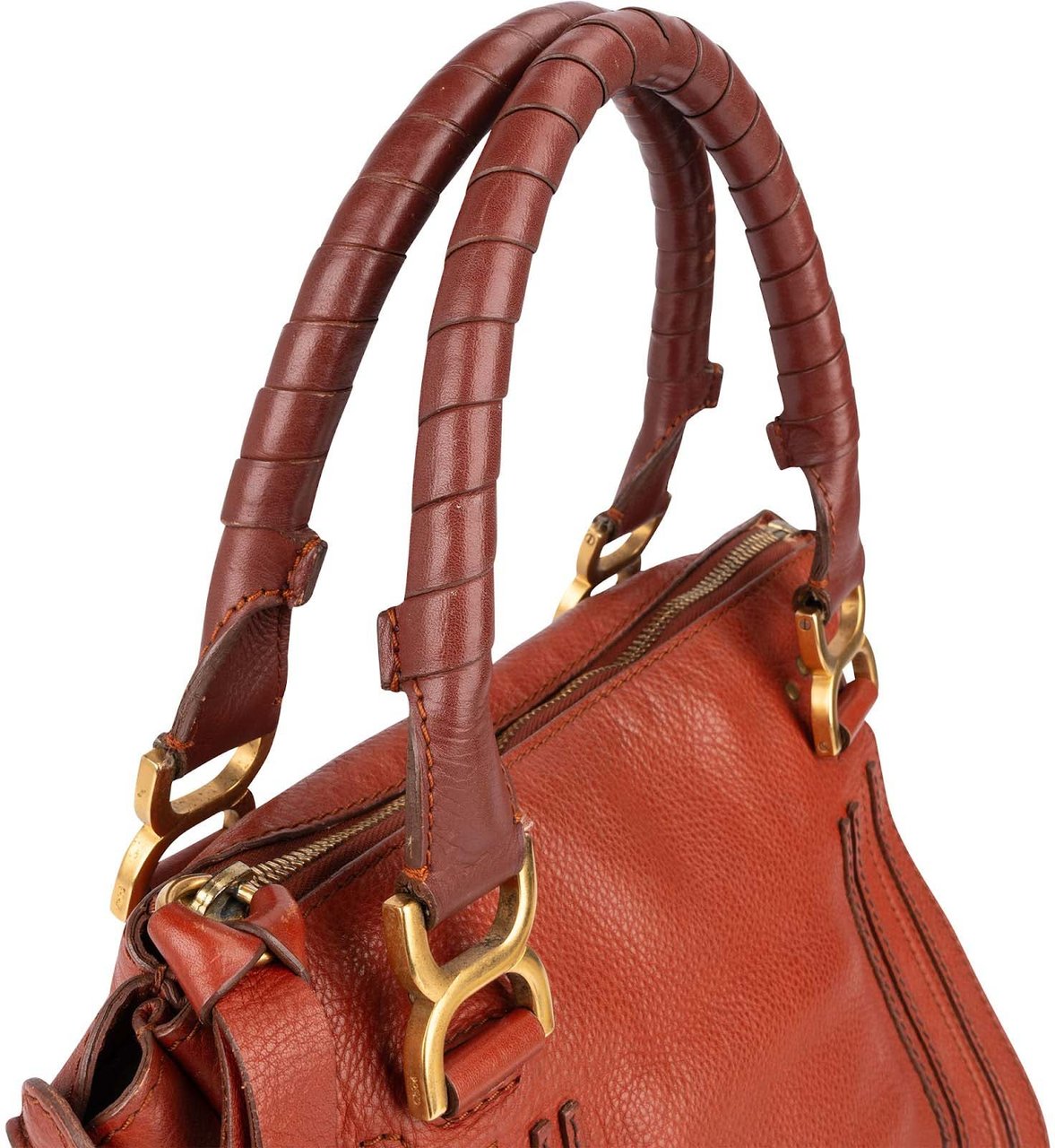 Chloé Grained Calfskin Marcie Satchel Handbag Divers