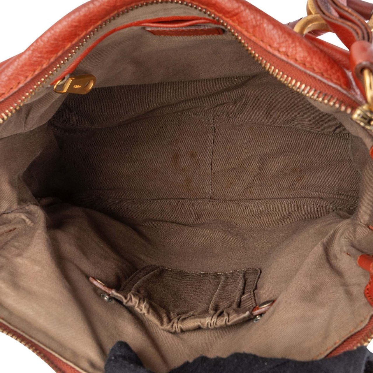 Chloé Grained Calfskin Marcie Satchel Handbag Divers