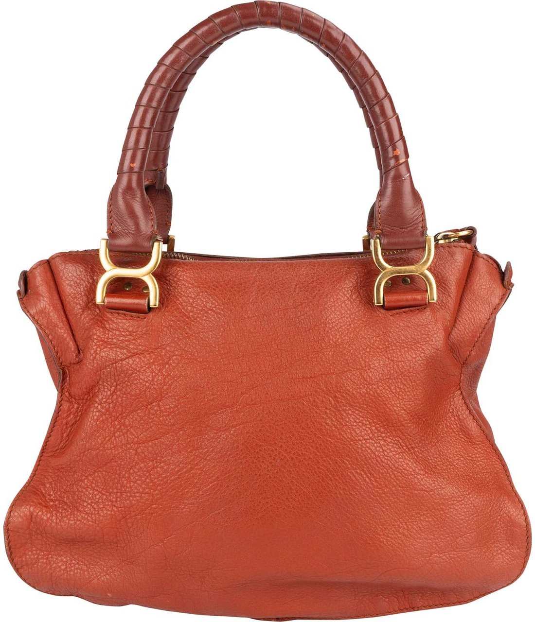 Chloé Grained Calfskin Marcie Satchel Handbag Divers