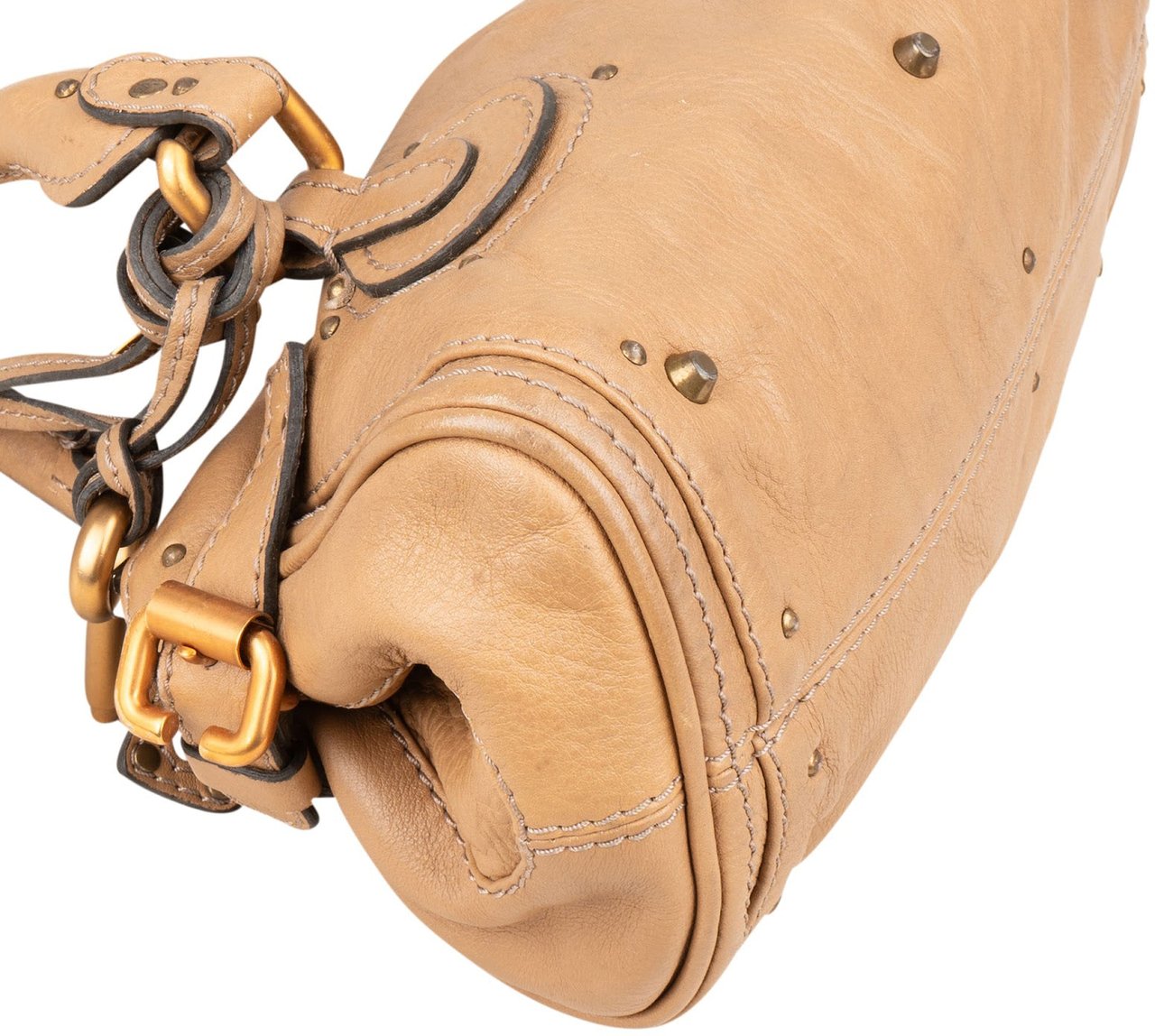 Chloé Leather Paddington Satchel Handbag Bruin