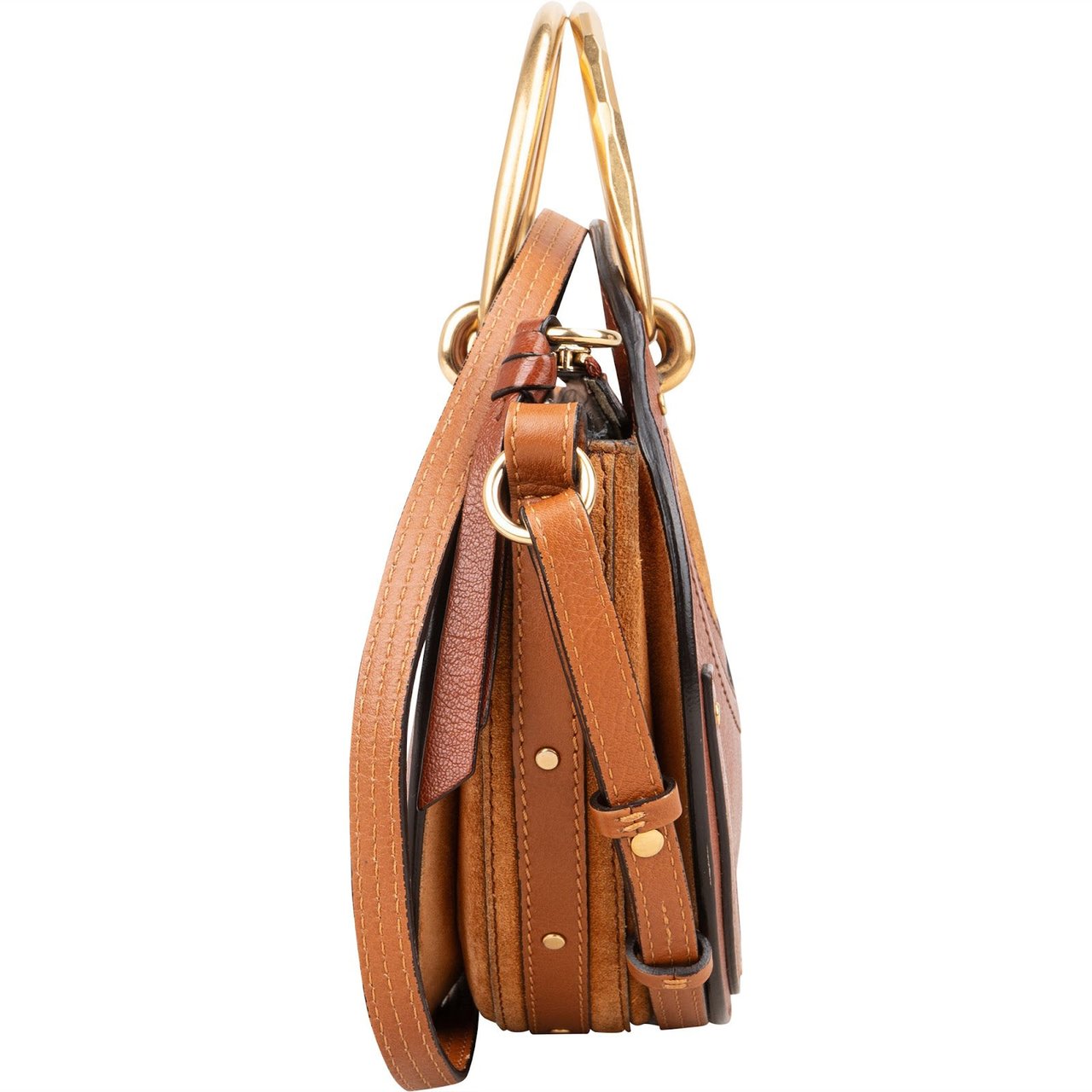 Chloé Chloé Suede Leather Pixie Crossbody Handbag Bruin