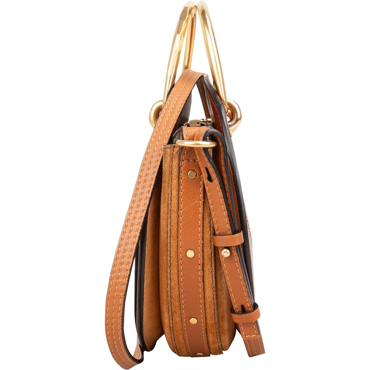 Chloé Chloé Suede Leather Pixie Crossbody Handbag Bruin