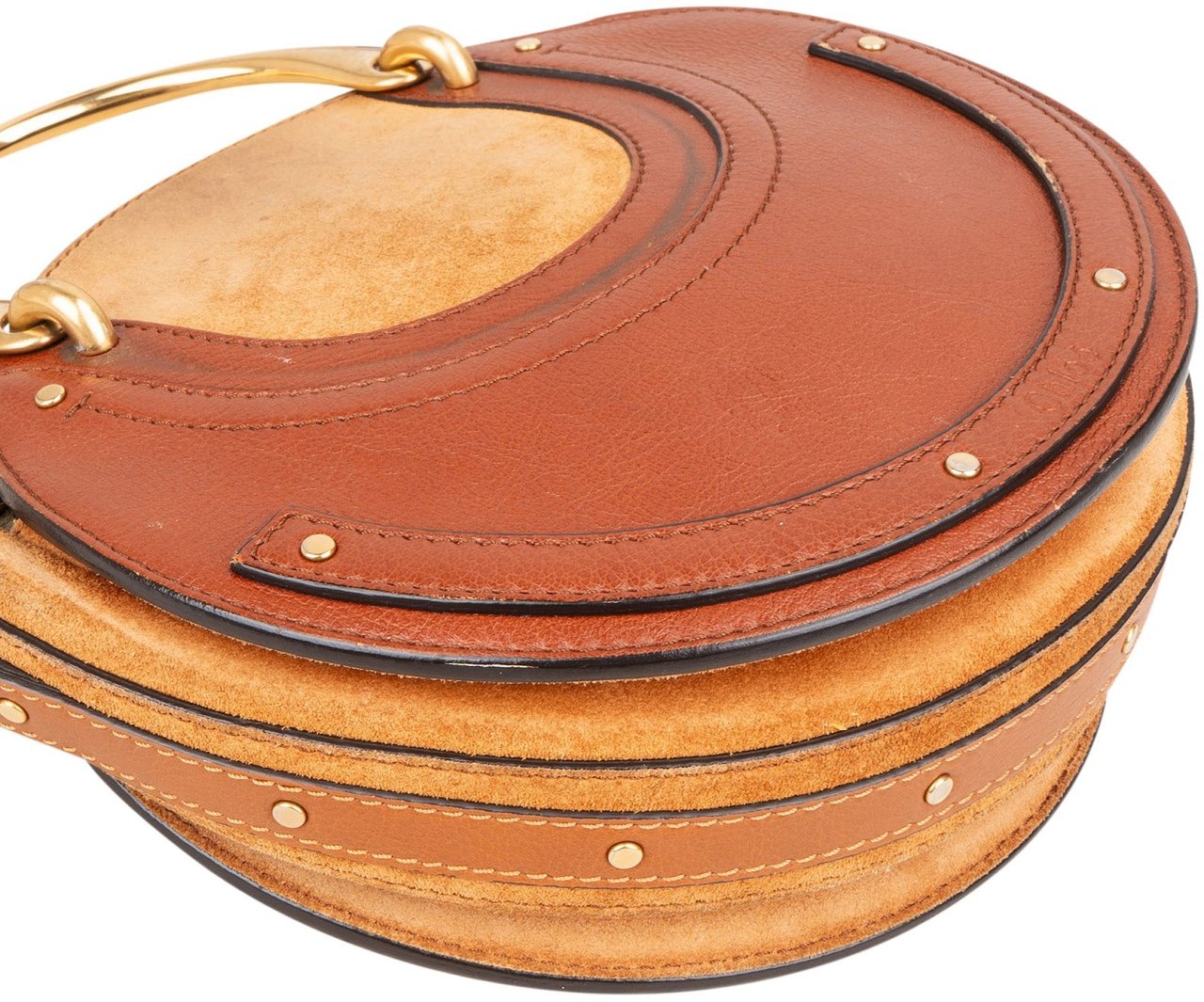 Chloé Chloé Suede Leather Pixie Crossbody Handbag Bruin