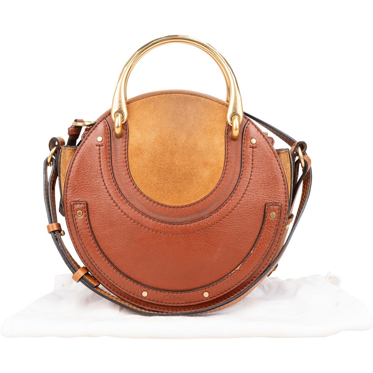 Chloé Chloé Suede Leather Pixie Crossbody Handbag Bruin