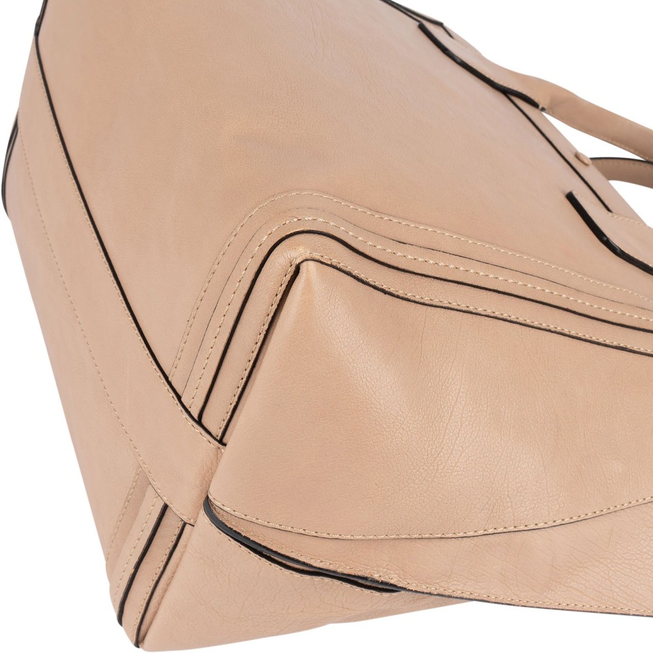 Chloé Chloé Leather Alison Handbag Beige