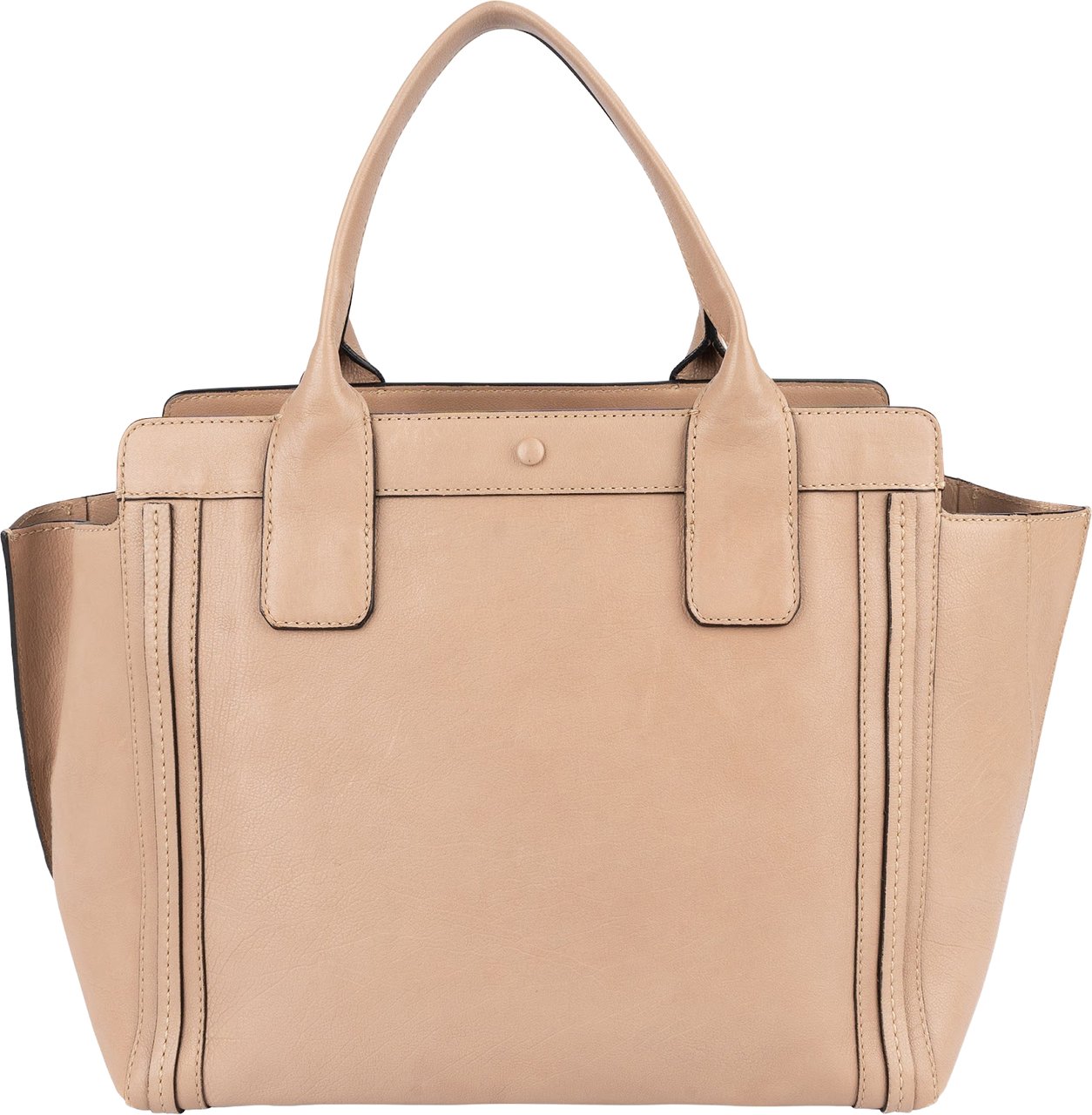 Chloé Chloé Leather Alison Handbag Beige