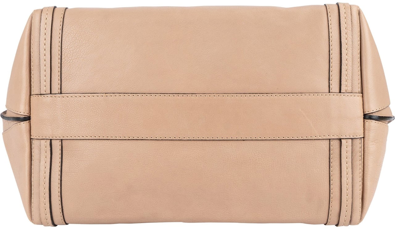 Chloé Chloé Leather Alison Handbag Beige