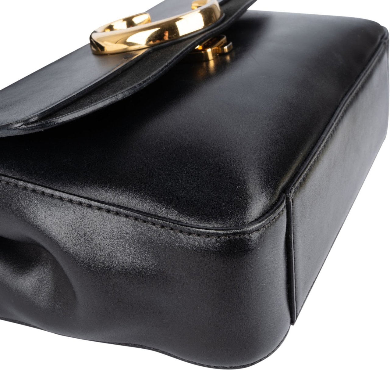 Chloé Black Leather C Shoulder Crossbody Bag Zwart