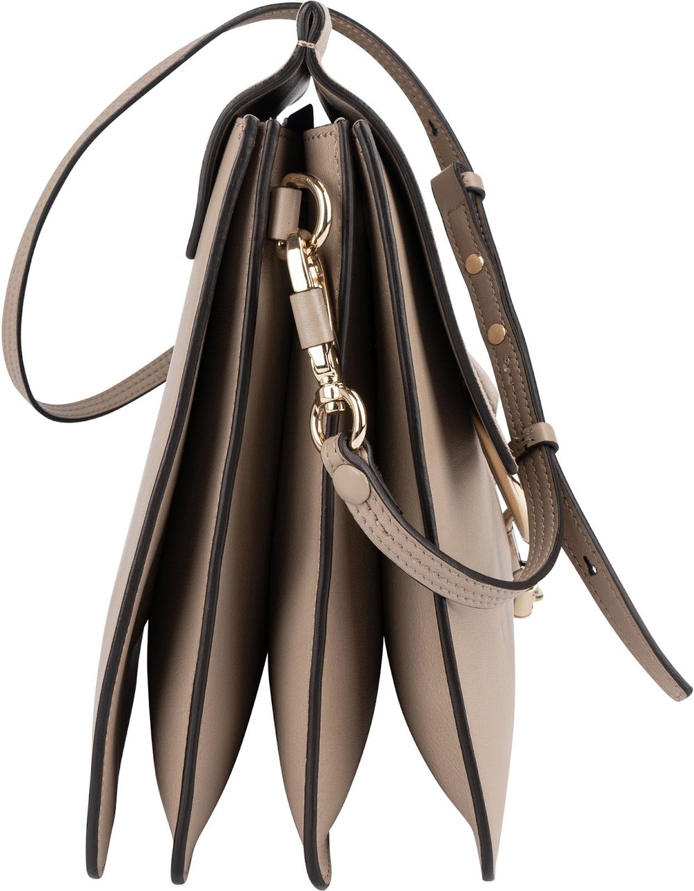 Chloé Suede Leather Faye Shoulder Crossbody Bag Beige