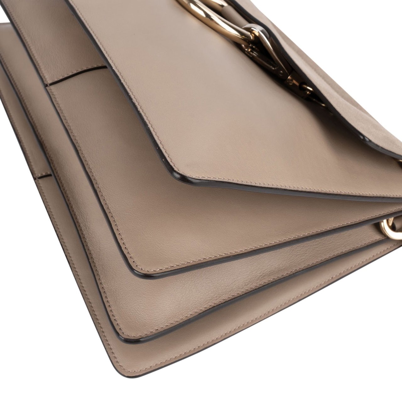Chloé Suede Leather Faye Shoulder Crossbody Bag Beige