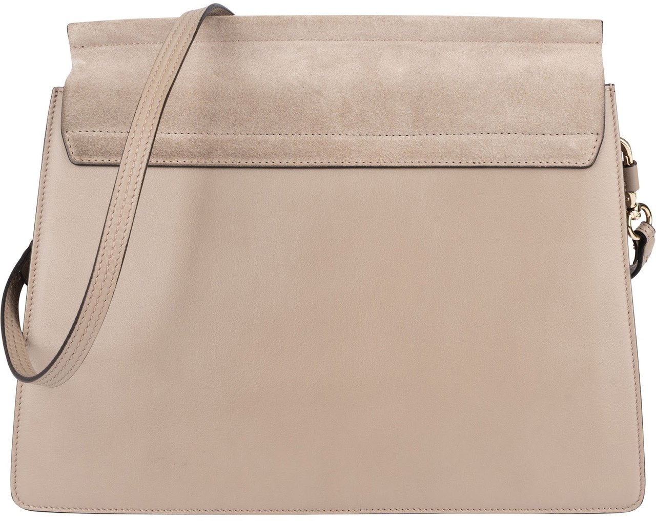 Chloé Suede Leather Faye Shoulder Crossbody Bag Beige