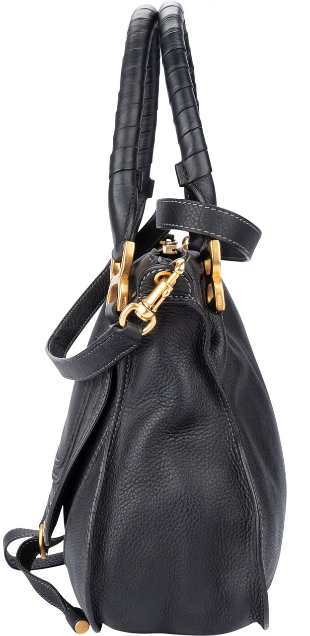 Chloé Chloé Noir Leather Marcie Handbag Divers