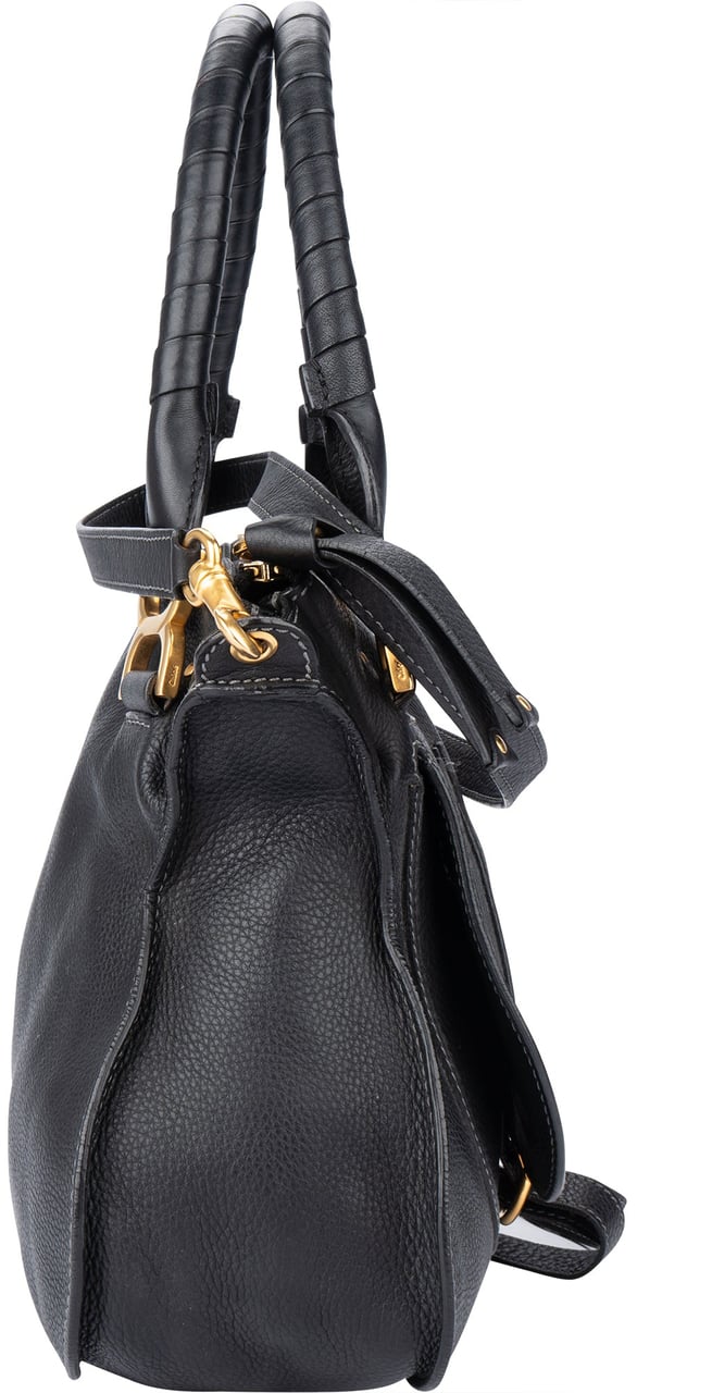 Chloé Chloé Noir Leather Marcie Handbag Divers