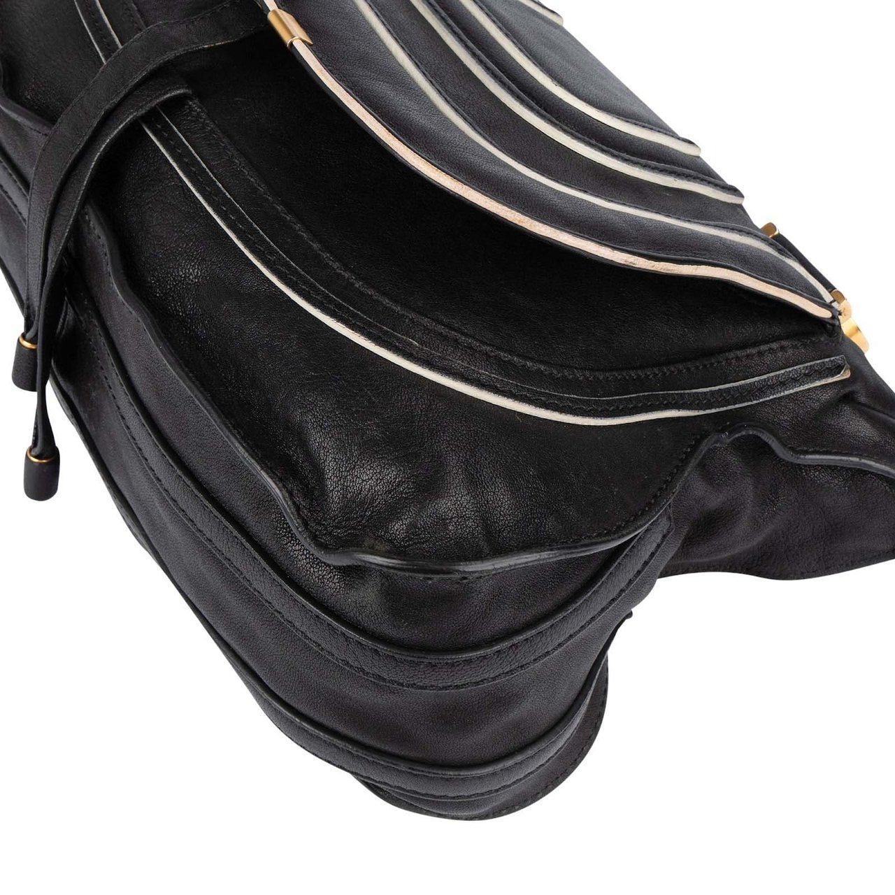 Chloé Leather Marcie Hobo Handbag Zwart