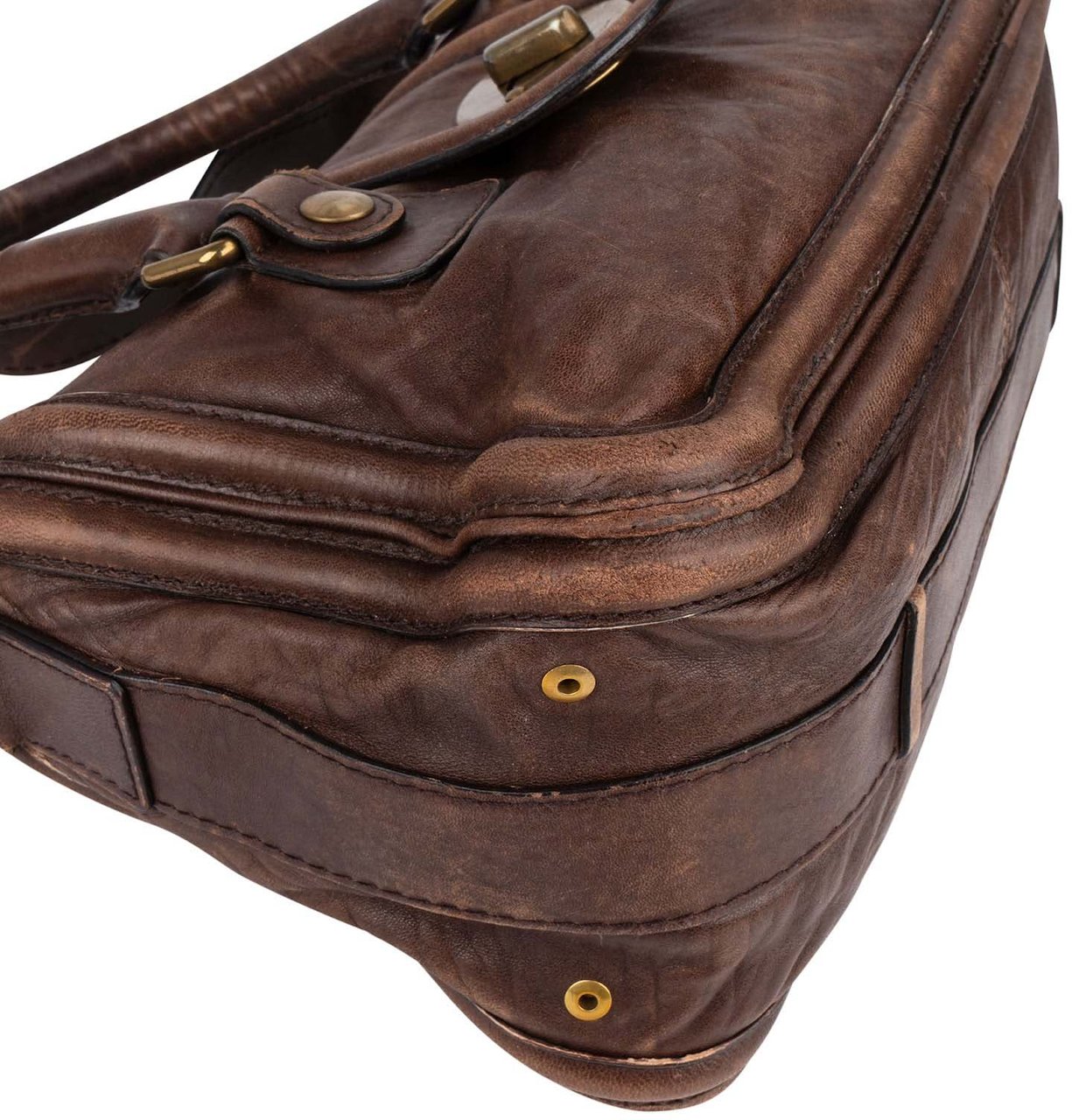 Chloé Leather Betty Satchel Handbag Bruin