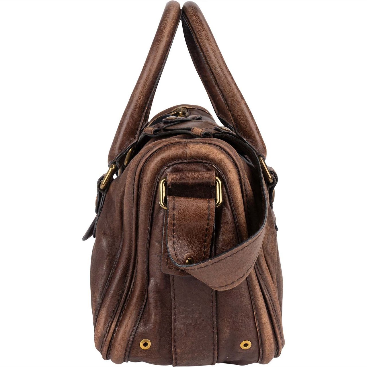 Chloé Leather Betty Satchel Handbag Bruin