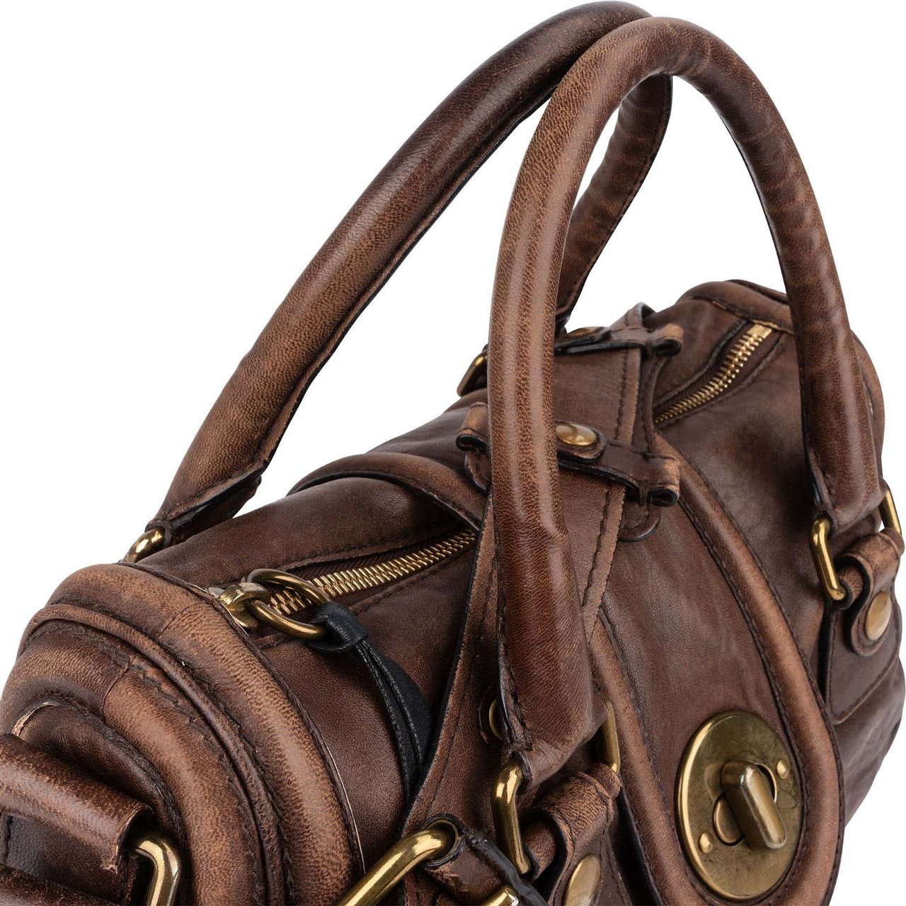 Chloé Leather Betty Satchel Handbag Bruin