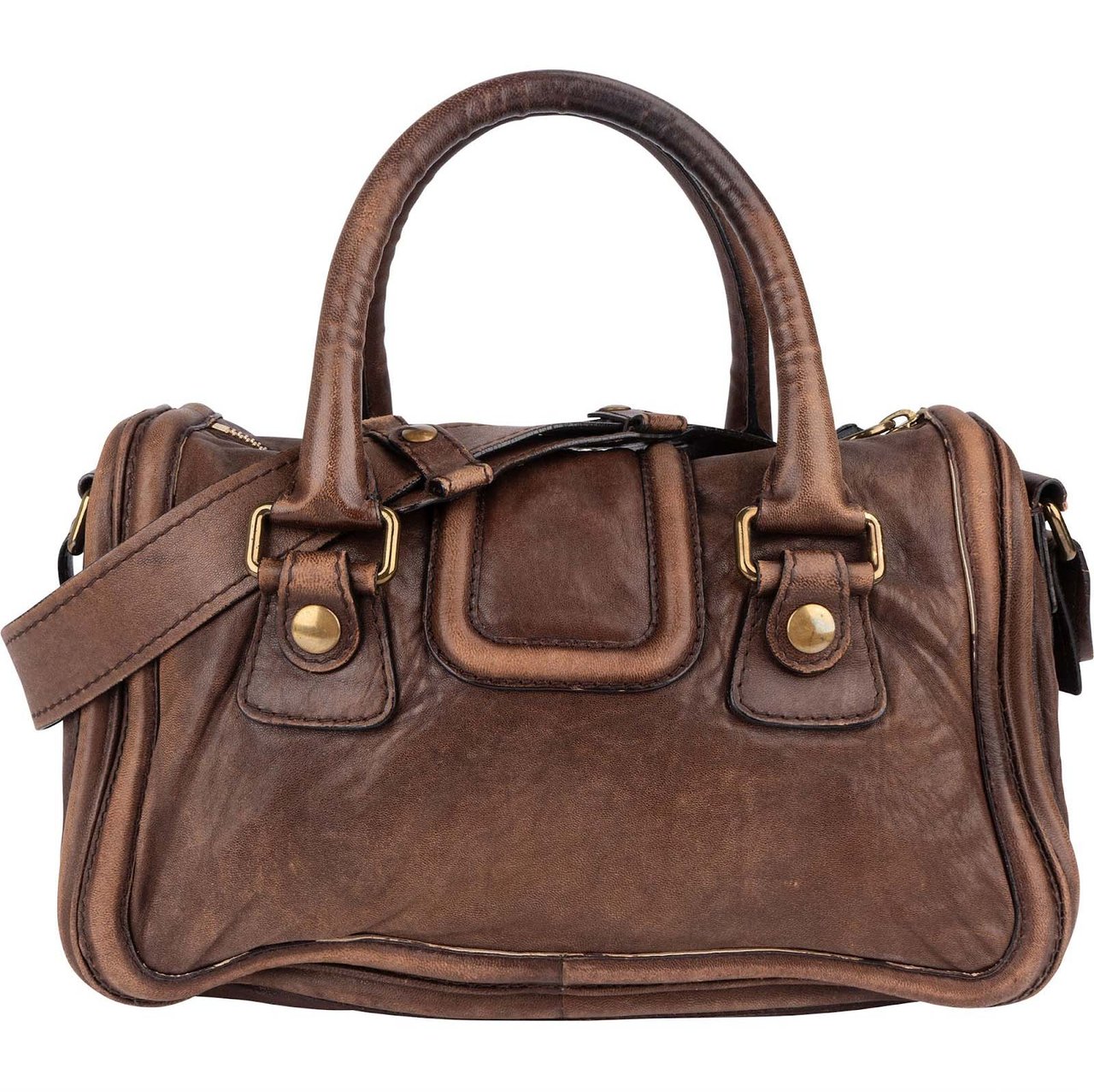 Chloé Leather Betty Satchel Handbag Bruin