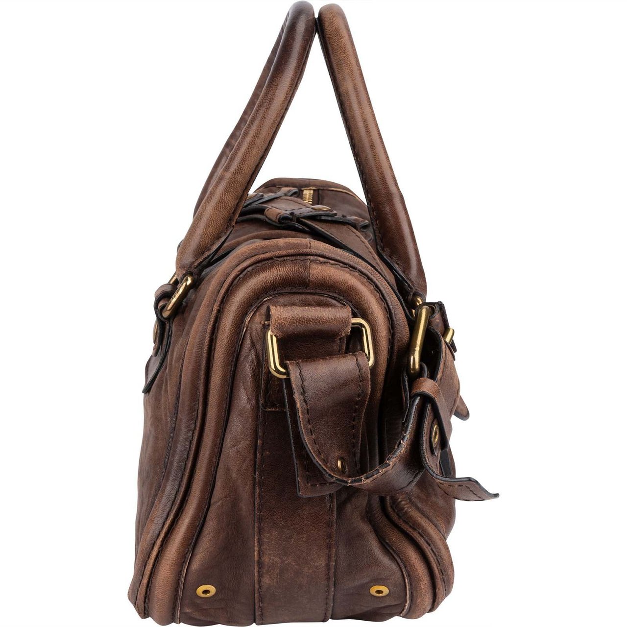 Chloé Leather Betty Satchel Handbag Bruin