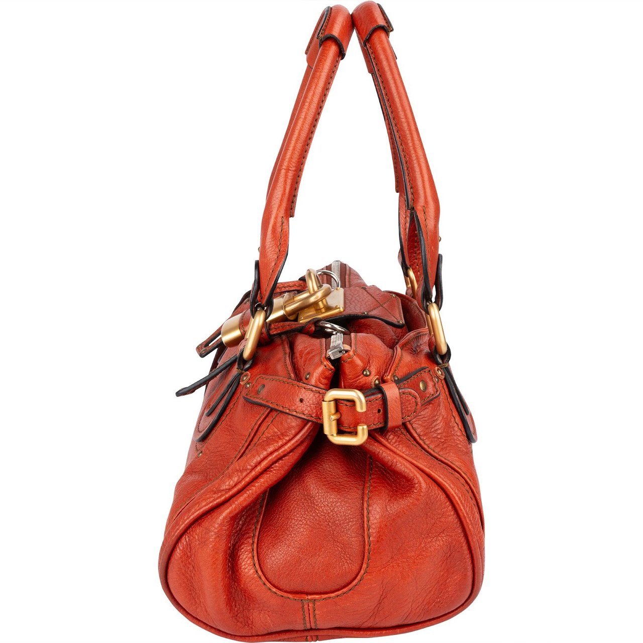 Chloé Leather Paddington Satchel Handbag Divers