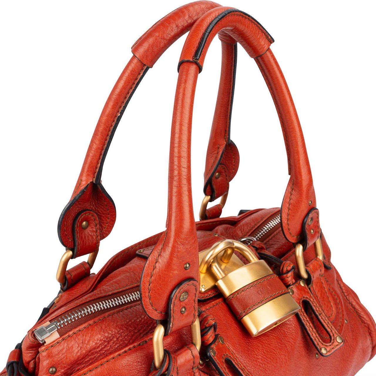 Chloé Leather Paddington Satchel Handbag Divers