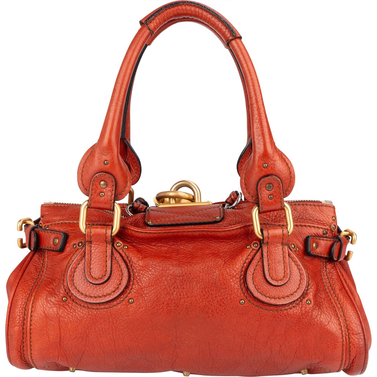 Chloé Leather Paddington Satchel Handbag Divers