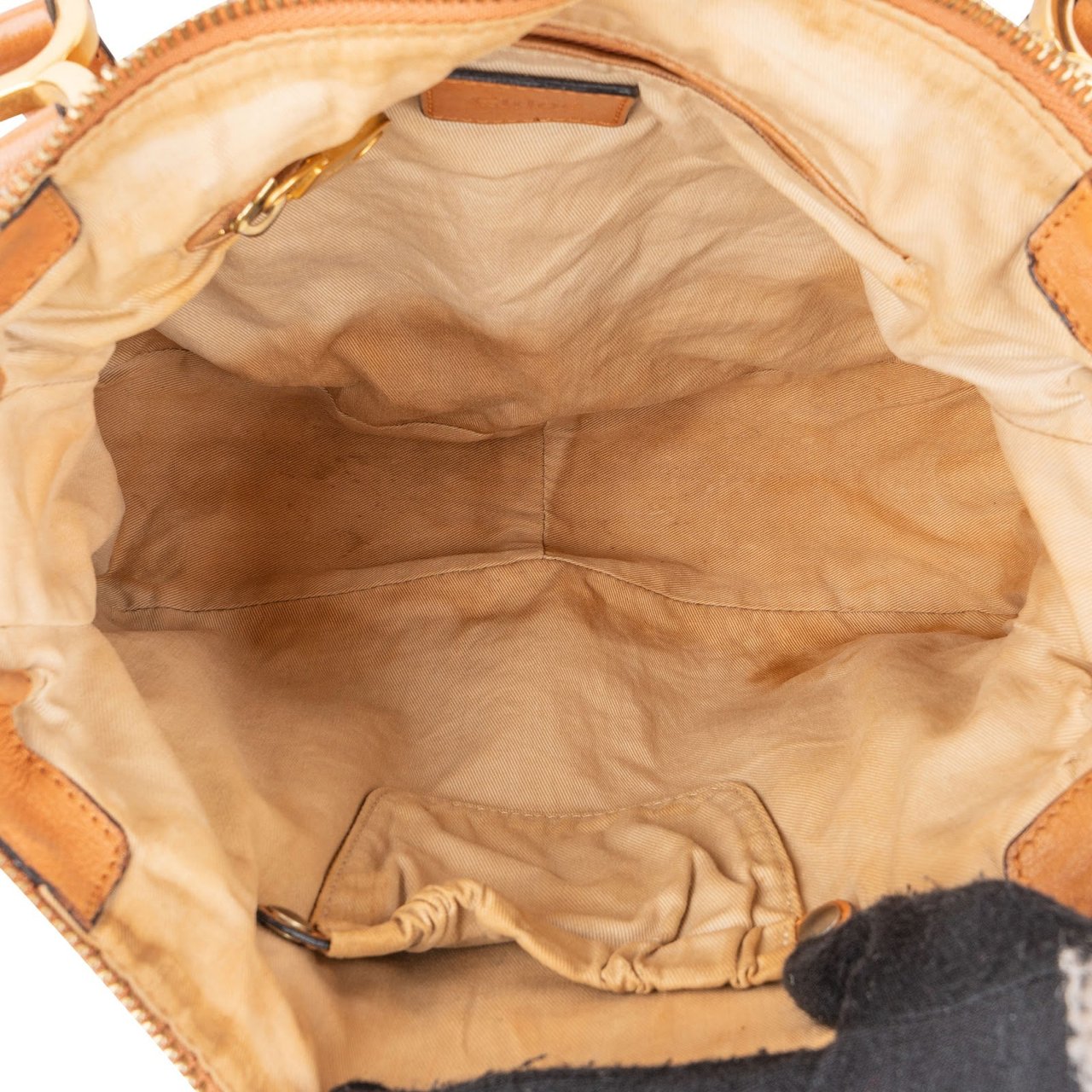 Chloé Woven Leather Marcie Shoulder Bag Bruin