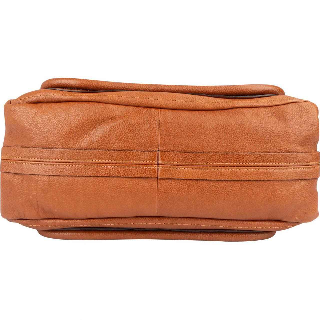 Chloé Grained Leather Paraty Handbag Bruin
