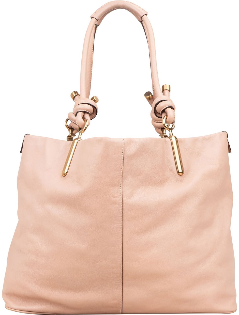 Chloé Leather Janet Shopper Tote Shoulder Bag Roze